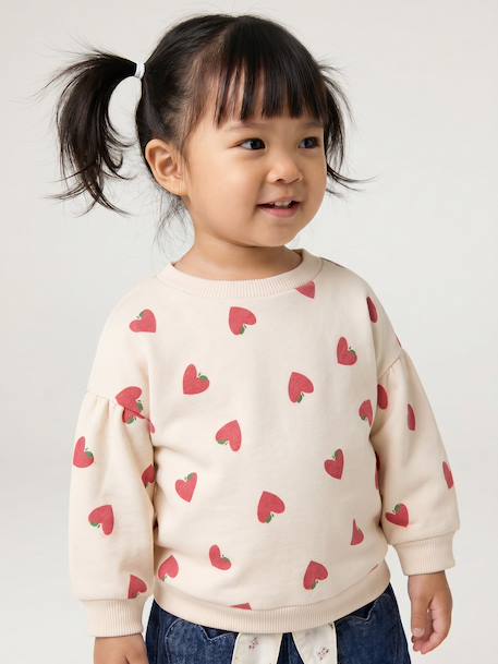 Sweat bébé fille écru - vertbaudet enfant 