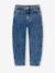 Jean balloon fille bleu moyen+denim bleached - vertbaudet enfant 