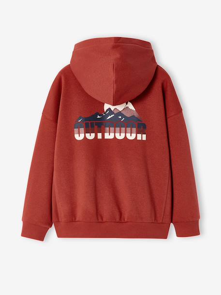 Sweat à capuche garçon tomette - vertbaudet enfant 