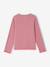 T-shirt manches longues fille écru+mauve+taupe - vertbaudet enfant 