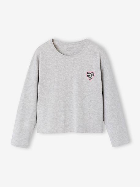 Lot de 2 pyjamas fille gris chiné - vertbaudet enfant 