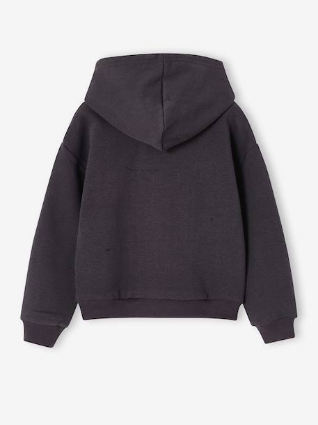 Sweat à capuche Lilo et Stitch fille anthracite - vertbaudet enfant 