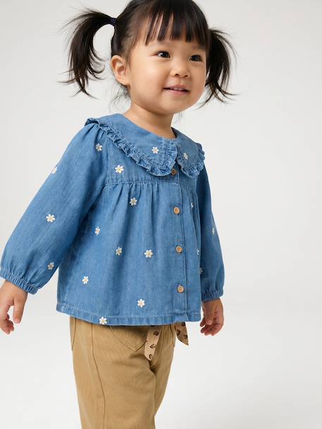 Blouse bébé fille manches longues stone - vertbaudet enfant 