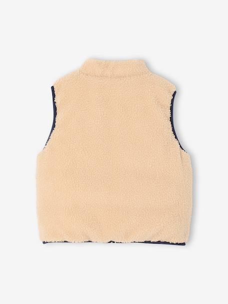 Omkeerbare bodywarmer voor jongens korstmos - vertbaudet enfant 