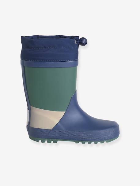Bottes de pluie enfant garçon marine - vertbaudet enfant 