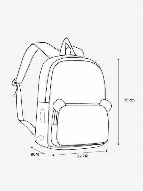 Sac à dos fille maternelle personnalisable animation oreilles ourson lilas poudré+vert sauge - vertbaudet enfant 