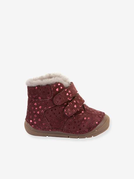 Boots jongen PAIX UP WINTER FRODDO beige, bedrukt+blauw+bordeauxrood+grenadine+karamel+nachtblauw+oudroze+rouge - vertbaudet enfant 