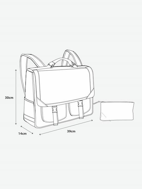 Cartable garçon polyester bleu foncé - vertbaudet enfant 