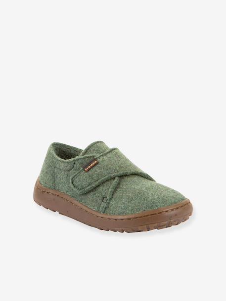 Barefoot sloffen voor kinderen BAREFOOT WOOLY Froddo beige+fuchsia+gemêleerd grijs+jeansblauw+nachtblauw+rose chiné+rouge+vert - vertbaudet enfant 