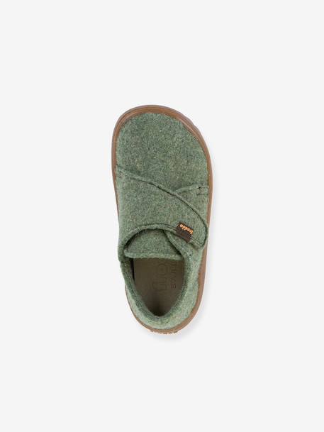 Barefoot sloffen voor kinderen BAREFOOT WOOLY Froddo beige+fuchsia+gemêleerd grijs+jeansblauw+nachtblauw+rose chiné+rouge+vert - vertbaudet enfant 