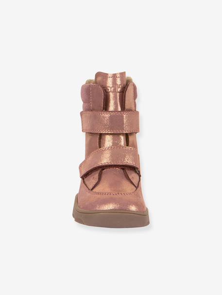 Bottes pieds nus pour enfants ZERU TEX WINTER BAREFOOT Froddo bleu foncé+bleu pétrole+rose doré - vertbaudet enfant 