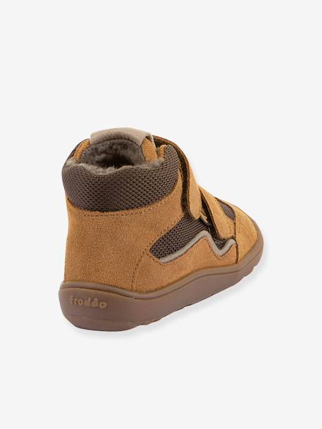 Blote voeten boots kinderen BAREFOOT TEX WOOL FRODDO blauw+donkerblauw+kameel+leigrijs - vertbaudet enfant 