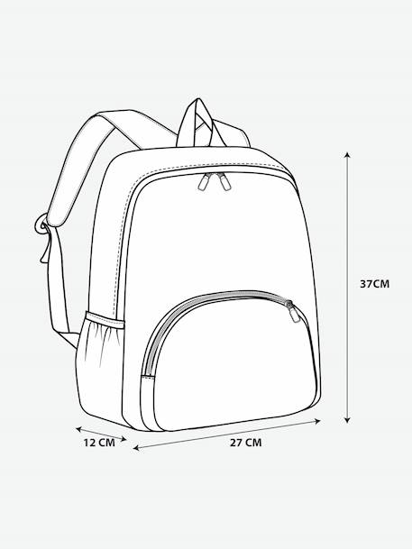Sac à dos personnalisable en polyester lilas poudré - vertbaudet enfant 