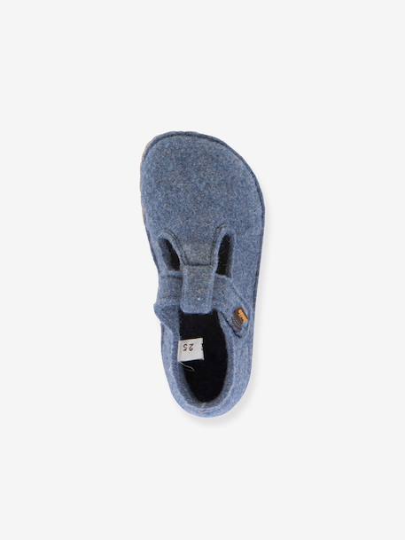 Chaussons pieds nus enfants FLEXY WOOLY BAREFOOT Froddo bleu jean+bleu nuit+gris chiné+rose chiné - vertbaudet enfant 