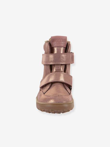 Chaussures d'hiver barefoot enfants BAREFOOT TEX WINTER Froddo bleu nuit+bleu pétrole+bordeaux+marron+rose doré - vertbaudet enfant 
