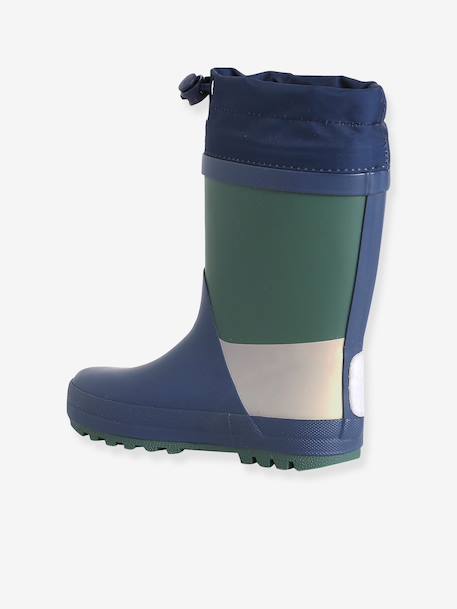 Bottes de pluie enfant garçon marine - vertbaudet enfant 