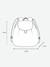 Sac à dos personnalisable en gaze de coton animation oreilles bleu nuit+rose poudré+vanille+vert sauge - vertbaudet enfant 