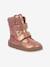 Blotevoetenlaarzen voor kinderen ZERU TEX WINTER BAREFOOT Froddo donkerblauw+goudroze+petrolblauw - vertbaudet enfant 
