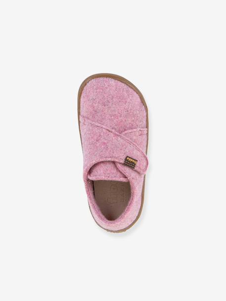 Barefoot sloffen voor kinderen BAREFOOT WOOLY Froddo beige+fuchsia+gemêleerd grijs+jeansblauw+nachtblauw+rose chiné+rouge+vert - vertbaudet enfant 