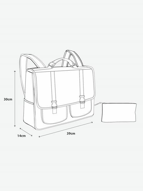 Schooltas + etui 'cool school' voor jongens blauw - vertbaudet enfant 