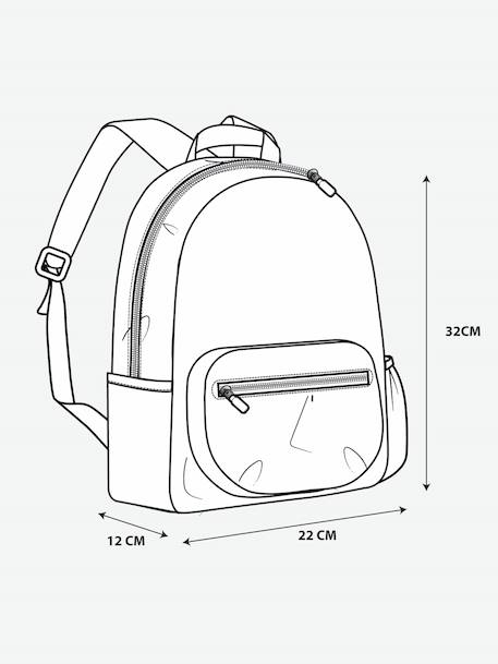 Sac à dos personnalisable polyester rose dragée - vertbaudet enfant 