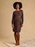 Robe en tricot grossesse et allaitement chocolat+noir - vertbaudet enfant 