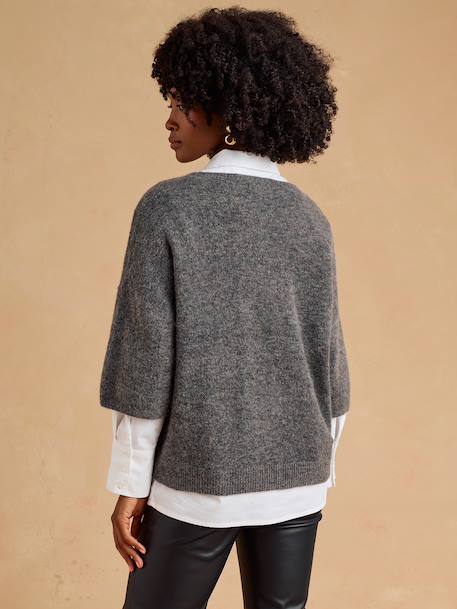 Pull de grossesse chocolat - vertbaudet enfant 