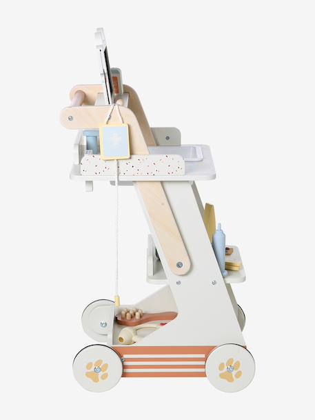Chariot vétérinaire en bois FSC® écru - vertbaudet enfant 