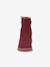 Blotevoetenlaarzen voor meisjes BAREFOOT ZERU TEX Froddo bordeauxrood+fuchsia+rouge - vertbaudet enfant 