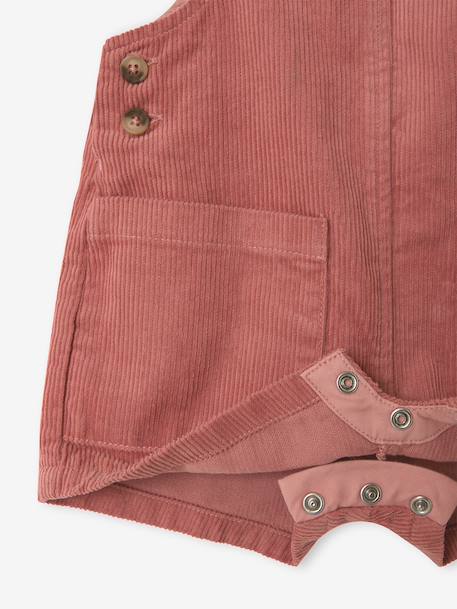 Ensemble bébé fille sweat et salopette vieux rose - vertbaudet enfant 