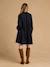 Robe de grossesse et allaitement en gaze de coton noir+terracotta - vertbaudet enfant 