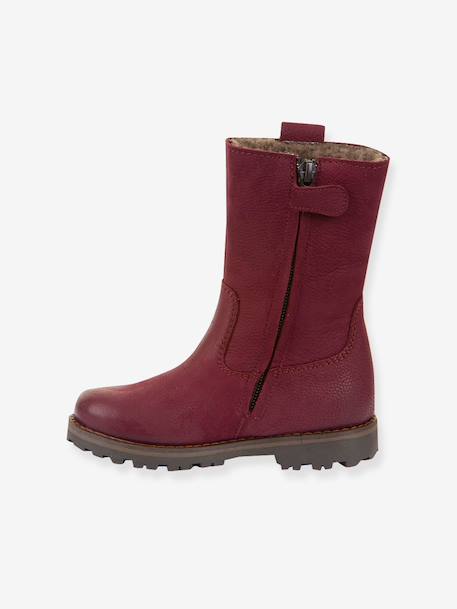 Meisjes laarzen MAXINE TEX FRODDO bordeauxrood+nachtblauw+oudroze+petrolblauw+zwart - vertbaudet enfant 