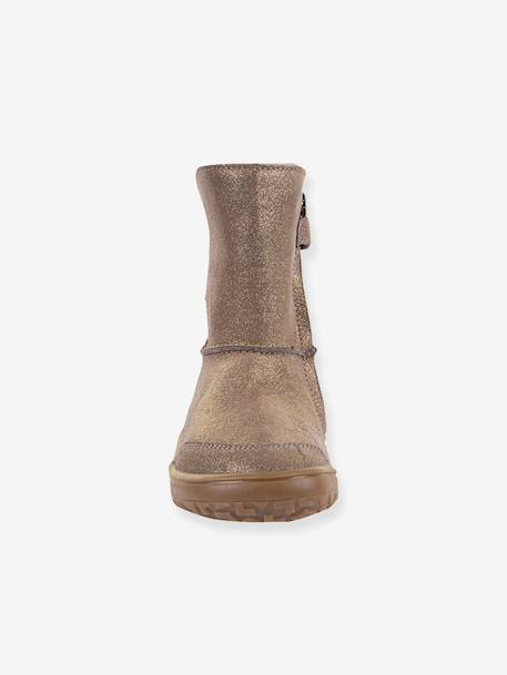 Blotevoetenlaarzen kinderen BAREFOOT TEX SUEDE Froddo beige, bedrukt+bordeauxrood+brons+goud+grijs+zwart - vertbaudet enfant 