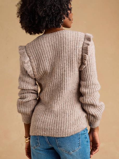 Pull grossesse et allaitement taupe - vertbaudet enfant 
