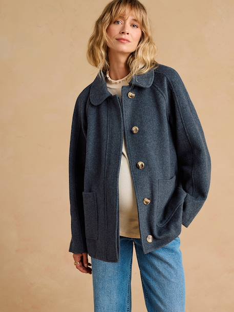 Manteau court de grossesse gris souris - vertbaudet enfant 
