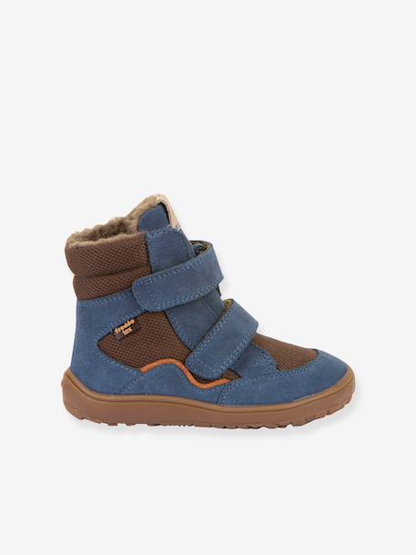 Bottes d'hiver pieds nus enfants BAREFOOT TEX WINTER Froddo bleu jean+bleu nuit+bordeaux+gris ardoise+lilas+noir+olive+violet - vertbaudet enfant 