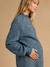 Robe pull grossesse et allaitement bleu grisé - vertbaudet enfant 
