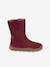 Blotevoetenlaarzen voor meisjes BAREFOOT ZERU TEX Froddo bordeauxrood+fuchsia+rouge - vertbaudet enfant 