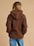Sweat zippé en sherpa évolutif avec protège bébé écru+noir+taupe - vertbaudet enfant 