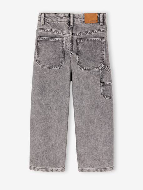 Jean battle indestructible morphologie fin denim brut+denim gris - vertbaudet enfant 