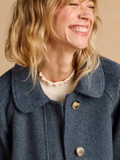 Manteau court de grossesse gris souris - vertbaudet enfant 