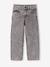 Battlejeans voor jongens, fijne bouw denimgrijs+ongewassen denim - vertbaudet enfant 