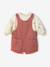Ensemble bébé fille sweat et salopette vieux rose - vertbaudet enfant 