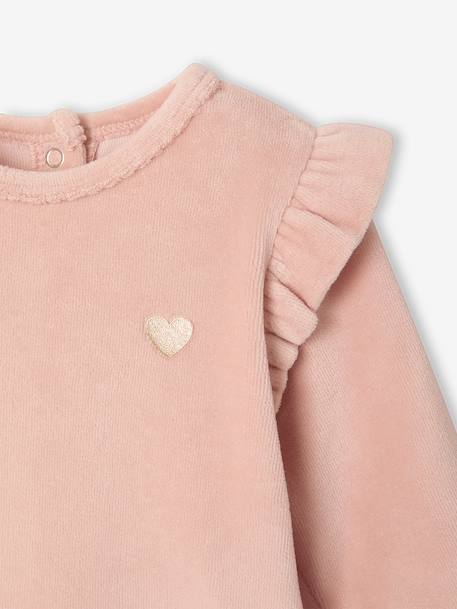 Lot de 2 pyjamas bébé fille rose poudré - vertbaudet enfant 