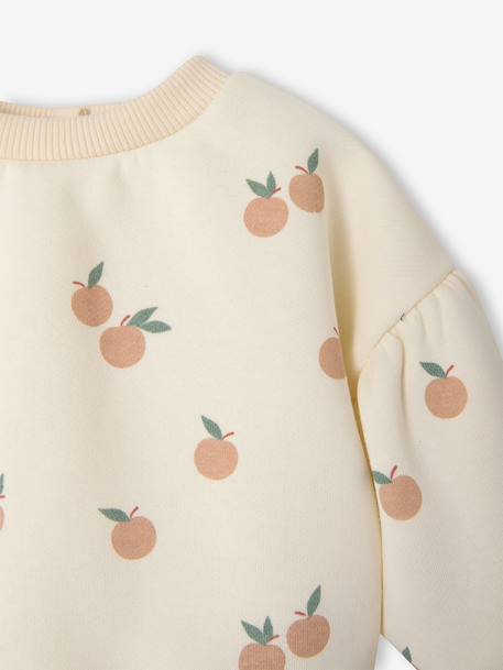 Ensemble bébé fille sweat et salopette vieux rose - vertbaudet enfant 