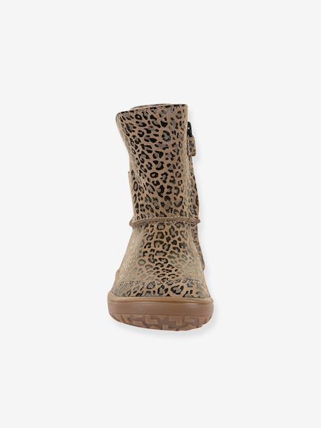 Blotevoetenlaarzen kinderen BAREFOOT TEX SUEDE Froddo beige, bedrukt+bordeauxrood+brons+goud+grijs+zwart - vertbaudet enfant 