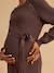 Robe en tricot grossesse et allaitement chocolat+noir - vertbaudet enfant 