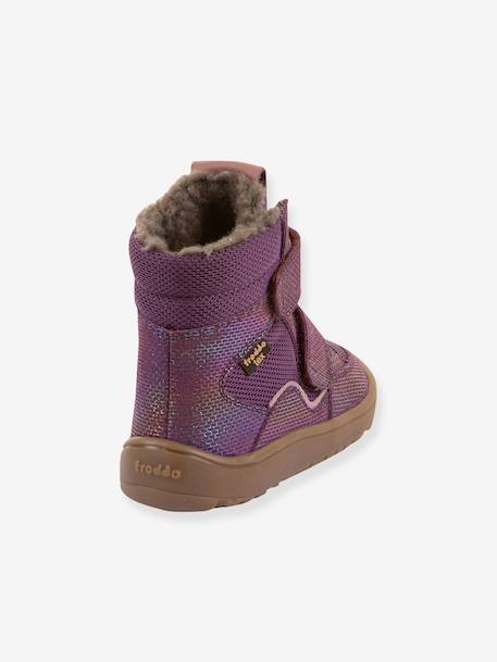 Winterlaarzen blote voeten kinderen BAREFOOT TEX WINTER Froddo bordeauxrood+jeansblauw+leigrijs+lila+nachtblauw+olijf+paars+zwart - vertbaudet enfant 