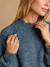 Robe pull grossesse et allaitement bleu grisé - vertbaudet enfant 