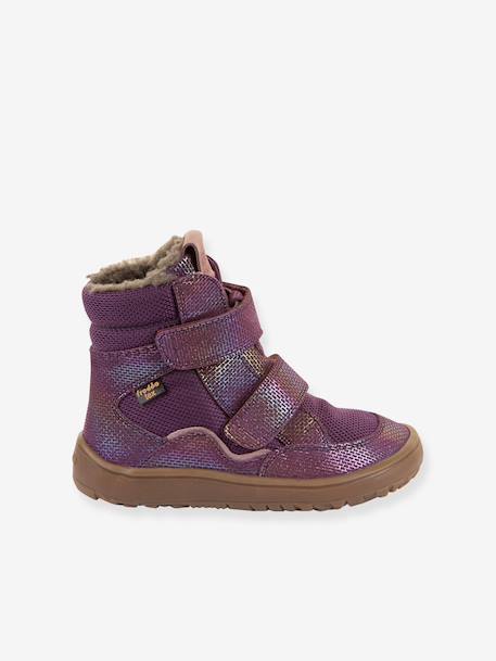 Winterlaarzen blote voeten kinderen BAREFOOT TEX WINTER Froddo bordeauxrood+jeansblauw+leigrijs+lila+nachtblauw+olijf+paars+zwart - vertbaudet enfant 